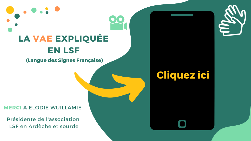 VAE à distance expliquée en langage des signes